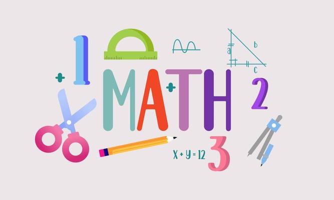 cartoon-maths-elements-background-education-logo-vector